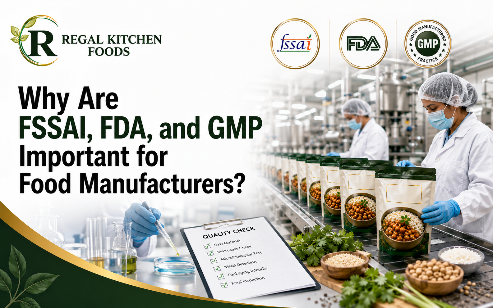 Why Are FSSAI, FDA, and GMP Important for Food Manufacturers?